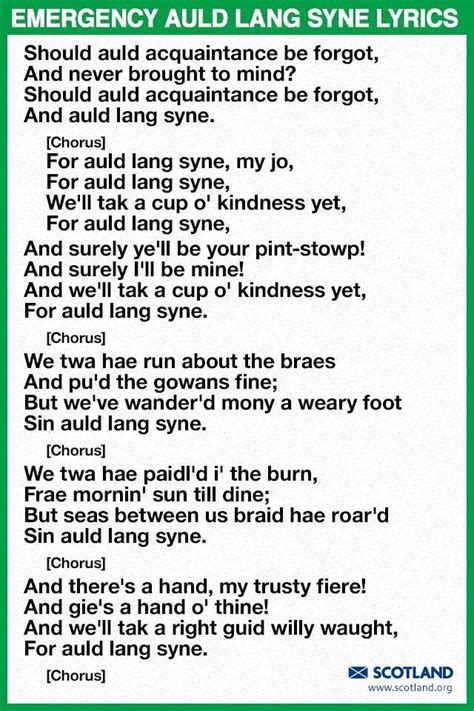 lyrics 20231108 aud|Lyrics for Auld Lang Syne by Traditional .